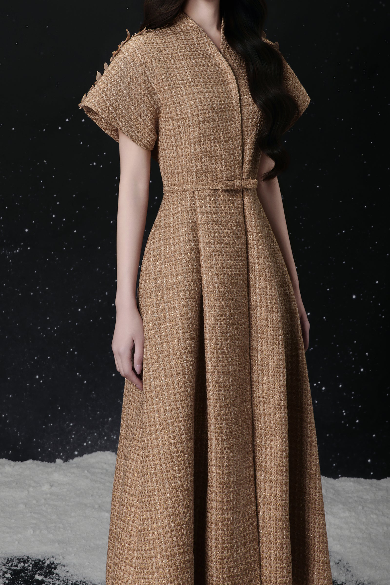 brown tiny yard butterfly midi dress Farm Rio Brown Tiny Yard Butterfly Midi Dress In Tiny Yard Brown - 50% Off