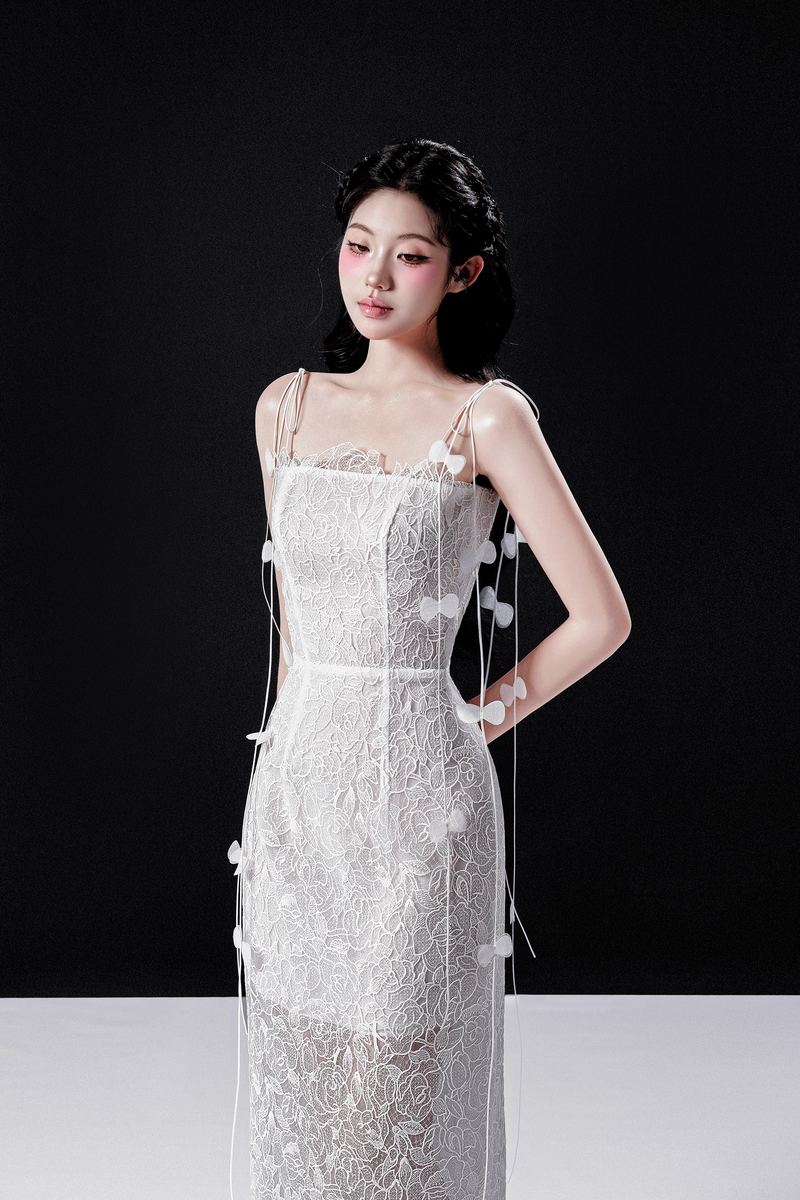 RISHIMA LACE MIDI DRESS