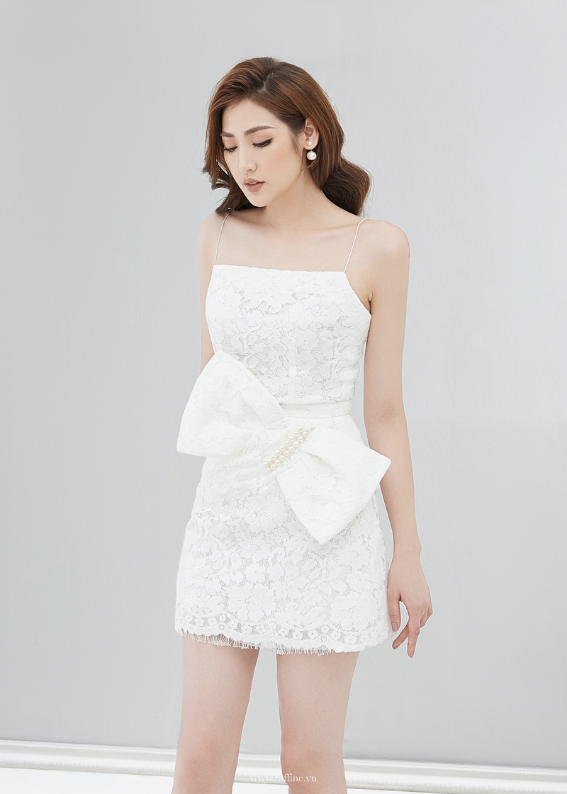 JULIETTE BOW LACE SKIRT