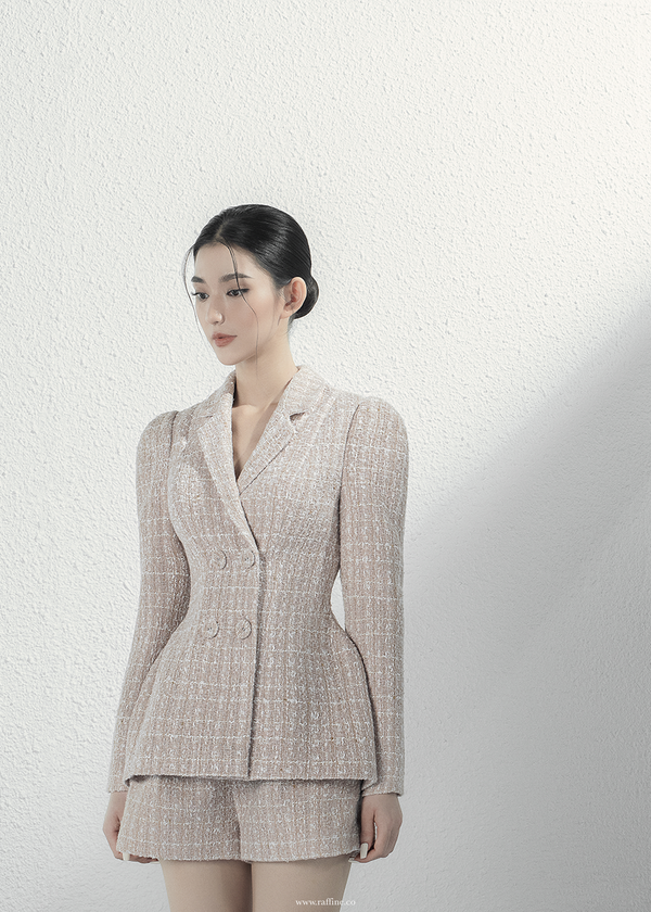 MARIANNE FITTED TWEED BLAZER